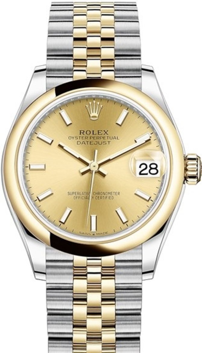 Rolex 278243-0014 Datejust 31 mm Steel and Yellow Gold