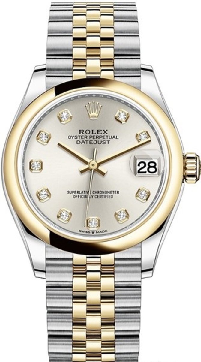 Rolex 278243-0020 Datejust 31 mm Steel and Yellow Gold