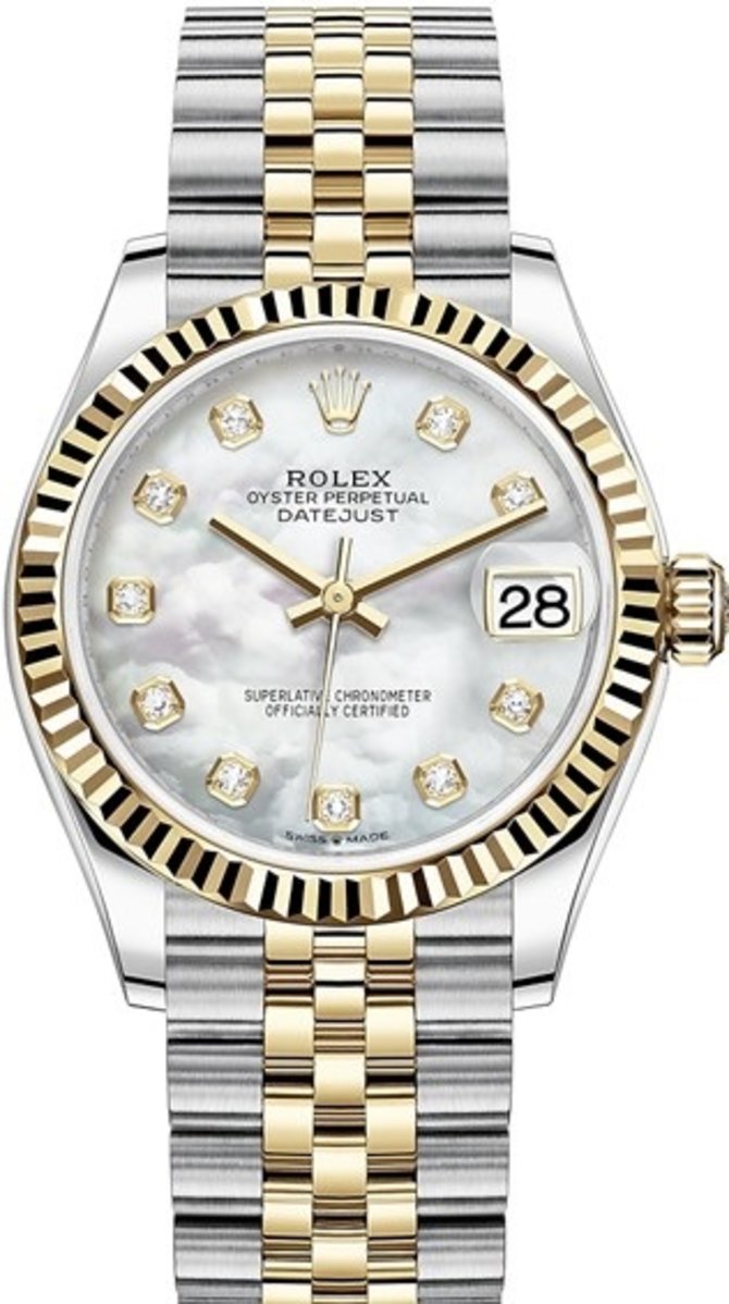 rolex datejust 31mm steel and yellow gold