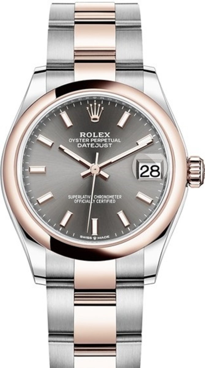 Rolex 278241-0017 Datejust 31 mm Steel and Everose Gold