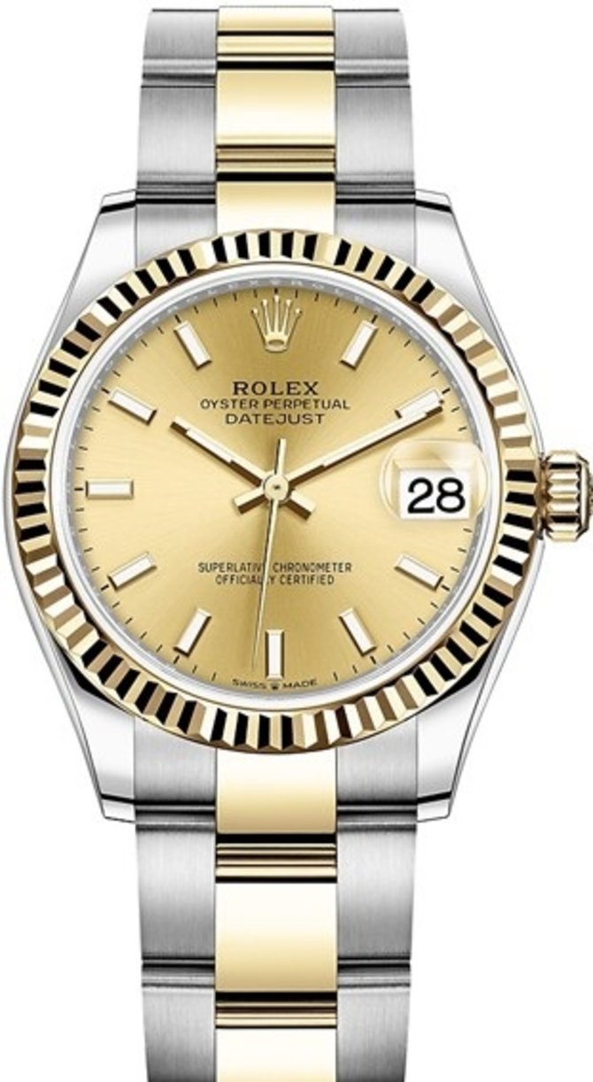Rolex 278273-0013 Datejust 31 mm Steel and Yellow Gold
