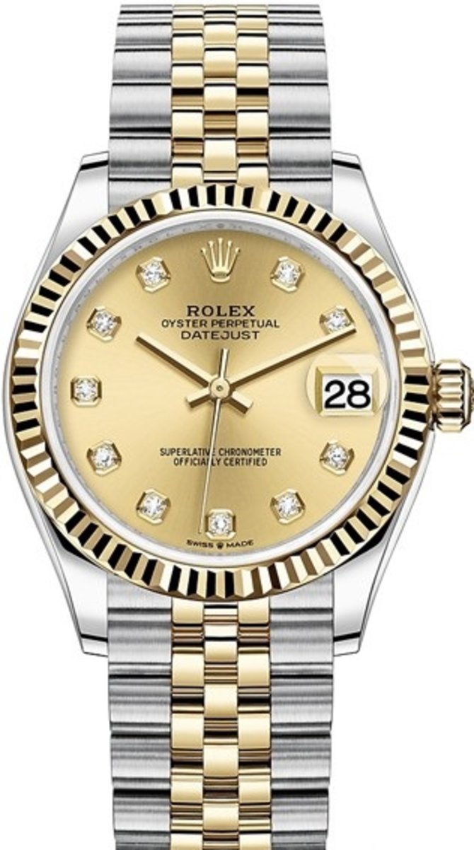 Rolex 278273-0026 Datejust 31 mm Steel and Yellow Gold 
