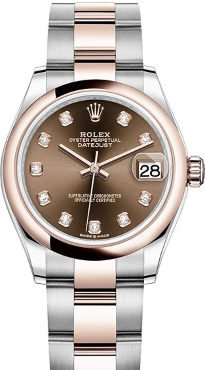 Rolex 278241-0027 Datejust 31mm Steel and Everose Gold
