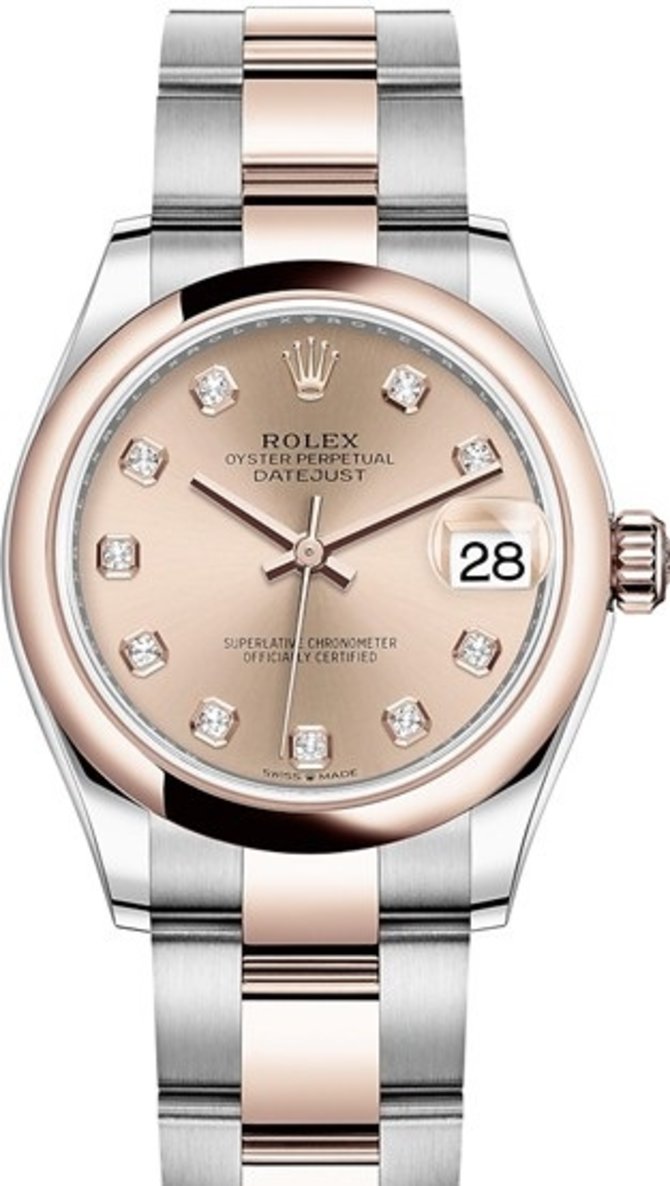 Rolex 278241-0023 Datejust 31mm Steel and Everose Gold