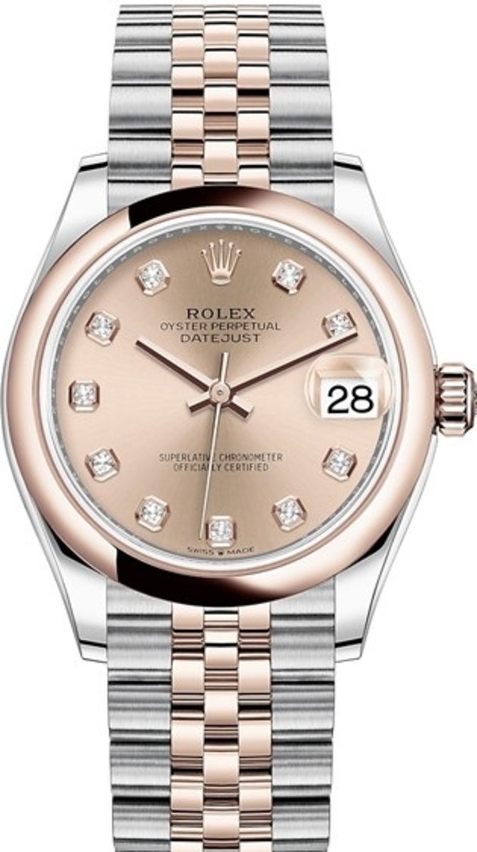 Rolex 278241-0024 Datejust 31mm Steel and Everose Gold 