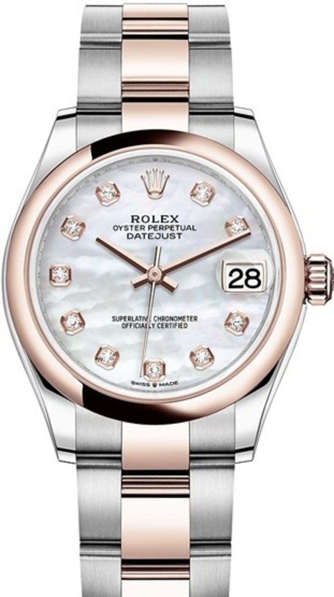 Rolex 278241-0025 Datejust 31mm Steel and Everose Gold
