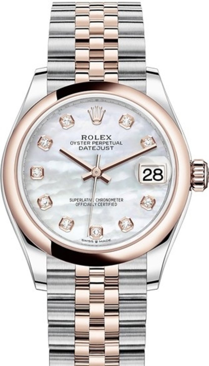 Rolex 278241-0026 Datejust 31 mm Steel and Everose Gold