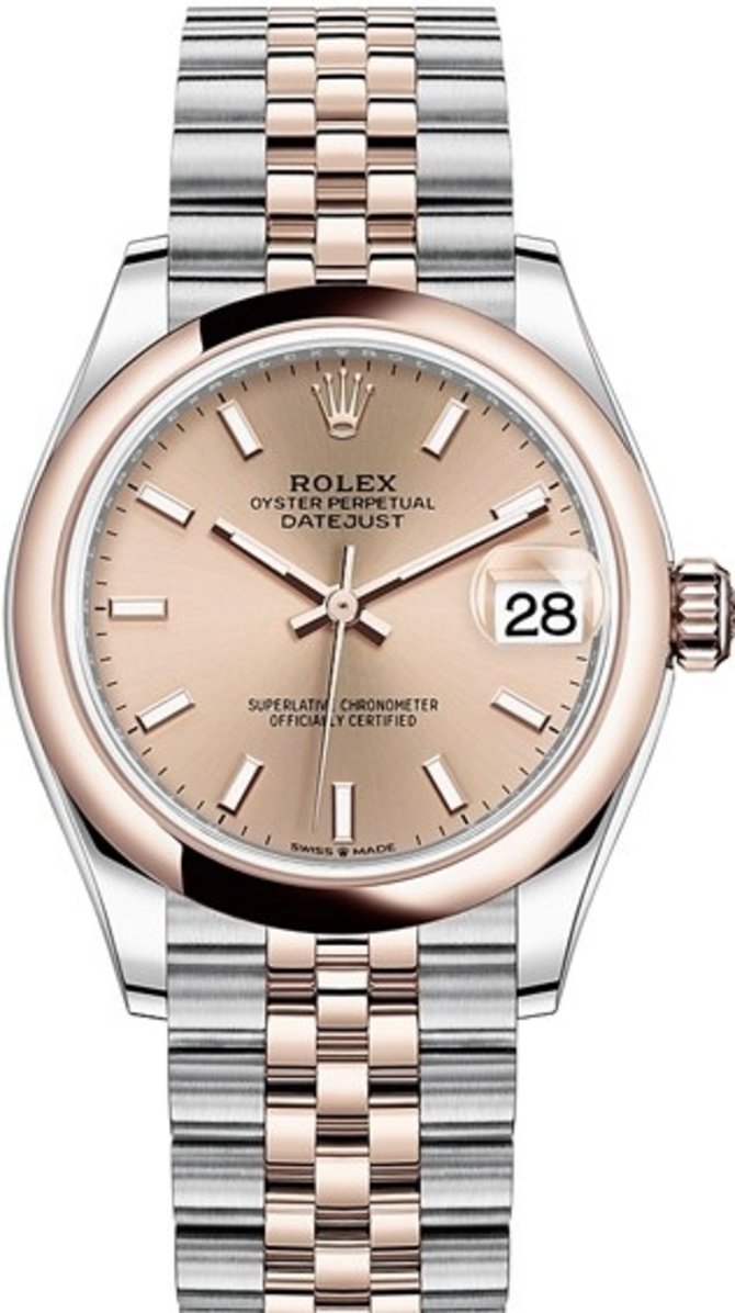 Rolex 278241-0010 Datejust 31mm Steel and Everose Gold
