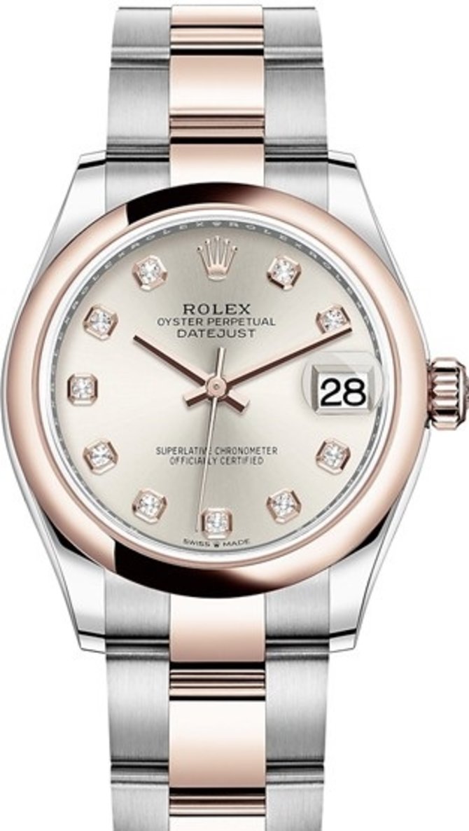 Rolex 278241-0015 Datejust 31mm Steel and Everose Gold