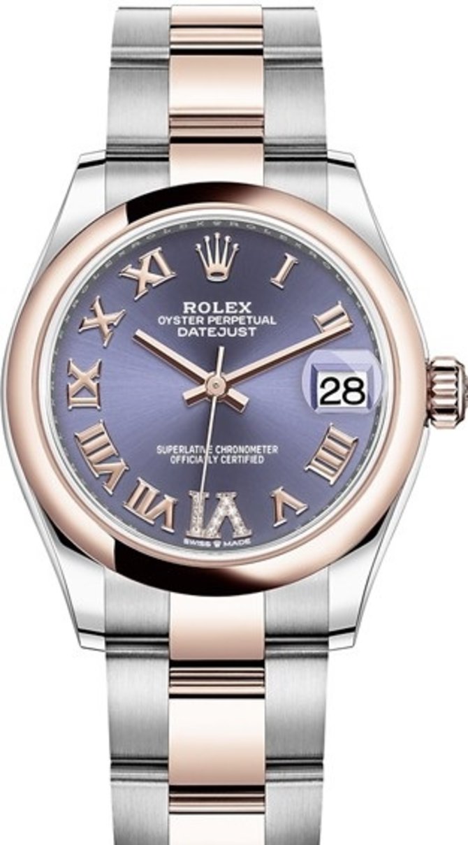 Rolex 278241-0019 Datejust 31 mm Steel and Everose Gold