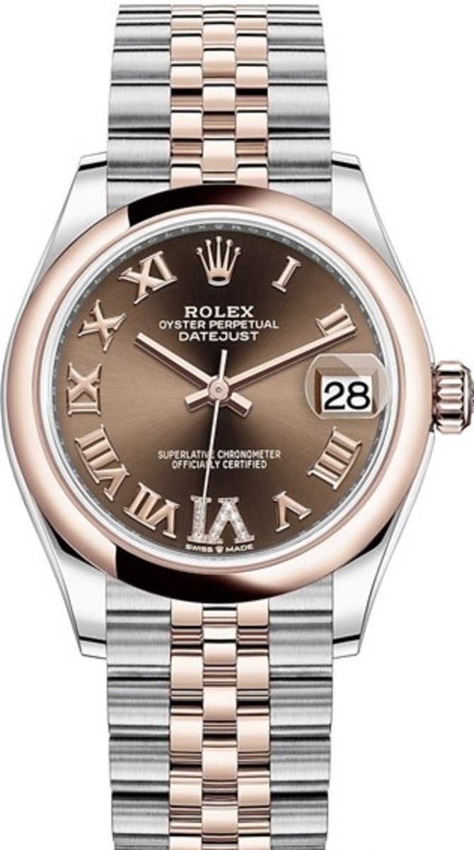 Rolex 278241-0004 Datejust 31 mm Steel and Everose Gold 