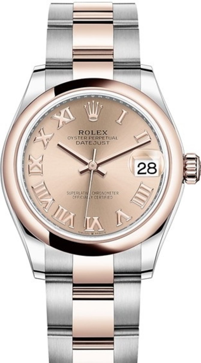 Rolex 278241-0005 Datejust 31 mm Steel and Everose Gold 