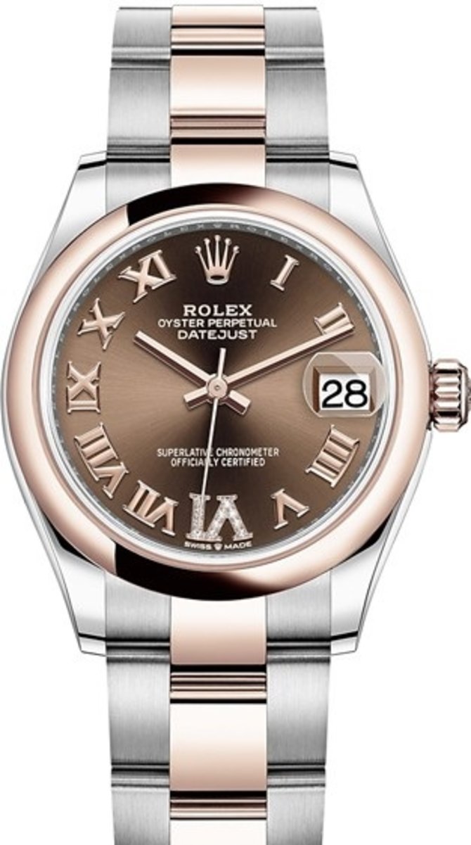 Rolex 278241-0003 Datejust 31 mm Steel and Everose Gold 