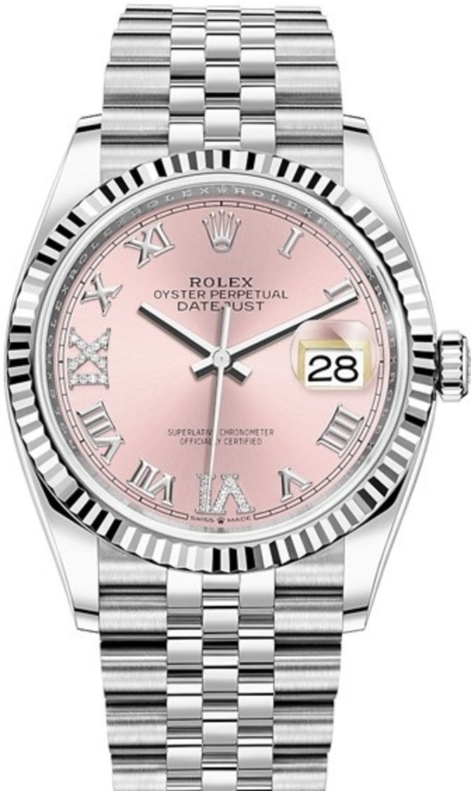 Rolex 126234-0031 Datejust 36 mm Steel and White Gold