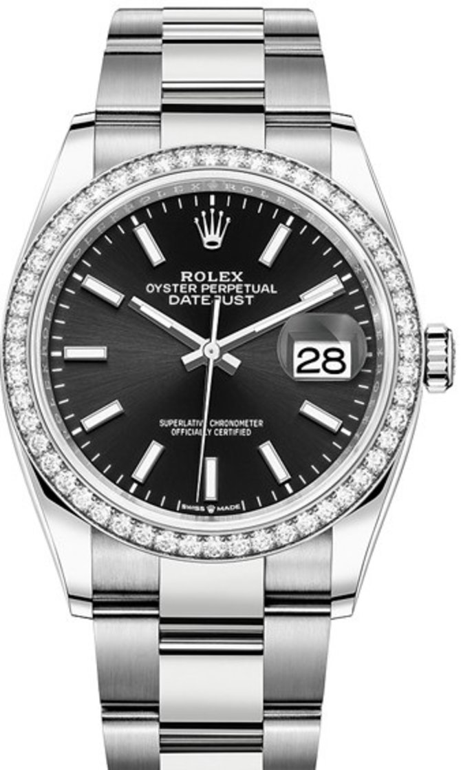 Rolex 126284rbr-0008 Datejust 36 mm Steel and White Gold
