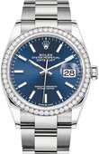 Rolex Datejust 126284rbr-0010 36 mm Steel and White Gold