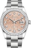 Rolex Datejust 126284rbr-0016 36 mm Steel and White Gold