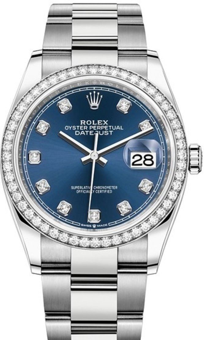 Rolex 126284rbr-0030 Datejust 36mm Steel and White Gold