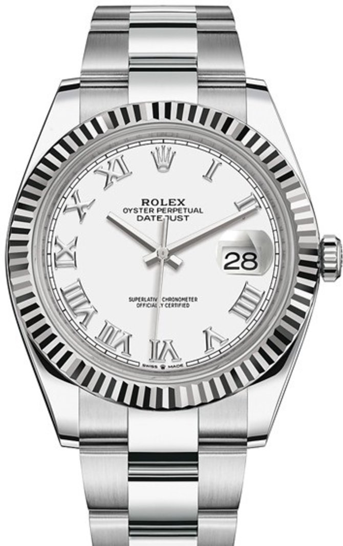 Rolex 126334-0023 Datejust 41 mm Steel and White Gold 126334-0023