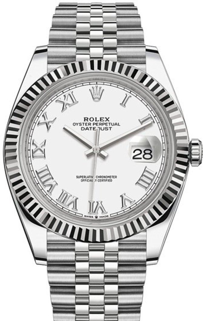 Rolex 126334-0024 Datejust 41 mm Steel and White Gold 