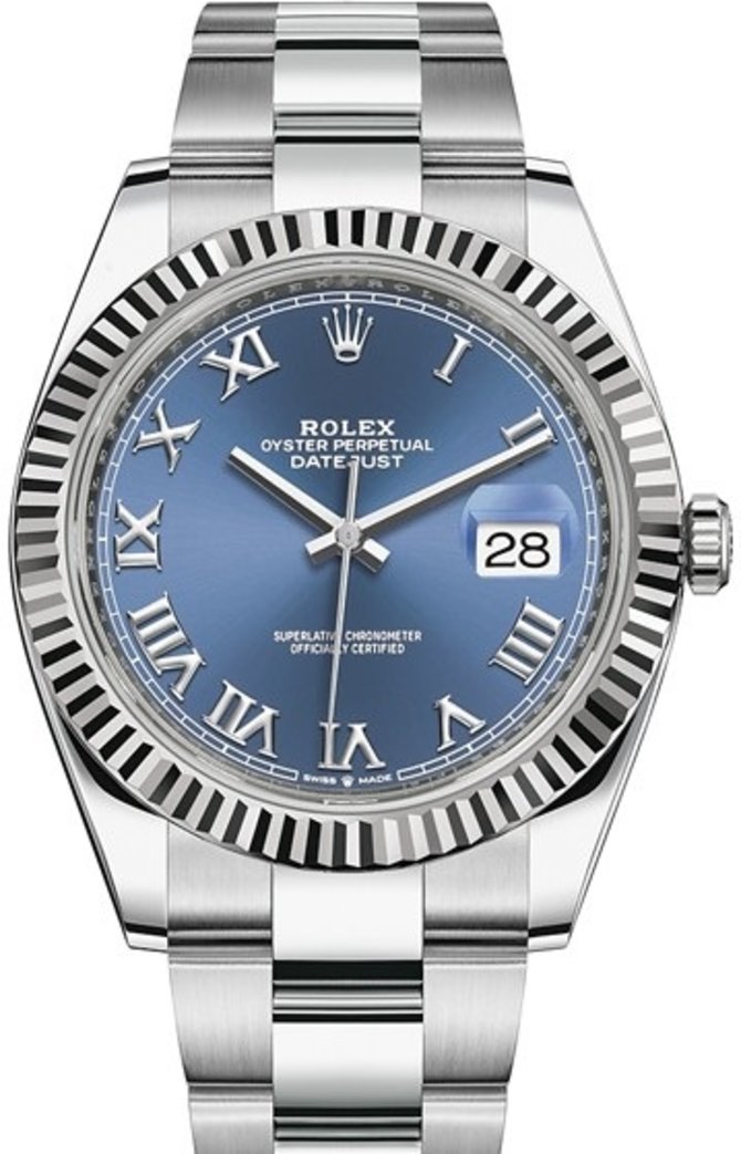 Rolex 126334-0025 Datejust 41 mm Steel and White Gold 