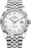 Rolex Datejust 126234-0025 36 mm Steel and White Gold