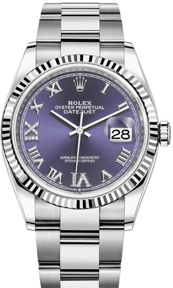 Rolex 126234-0022 Datejust 36 mm Steel and White Gold