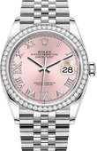 Rolex Datejust 126284rbr-0023 36 mm Steel and White Gold