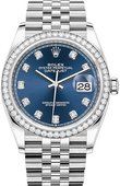 Rolex Datejust 126284rbr-0029 36 mm Steel and White Gold
