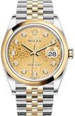 Rolex Datejust 126203-0033 36 mm Steel and Yellow Gold