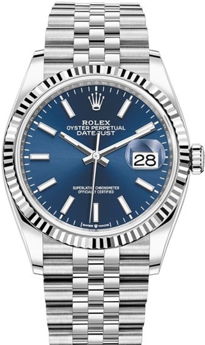 Rolex 126234-0017 Datejust 36 mm Steel and White Gold