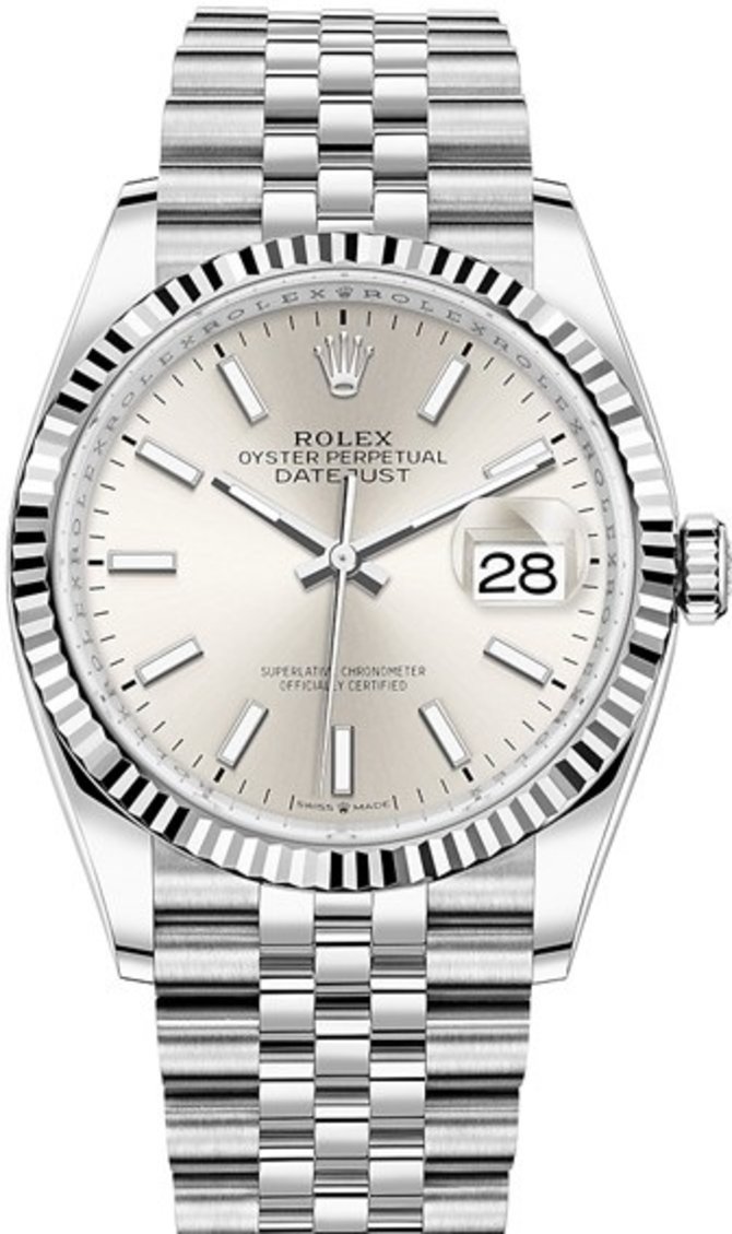 Rolex 126234-0013 Datejust 36mm Steel and White Gold