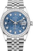 Rolex Datejust 126284rbr-0003 36 mm Steel and White Gold