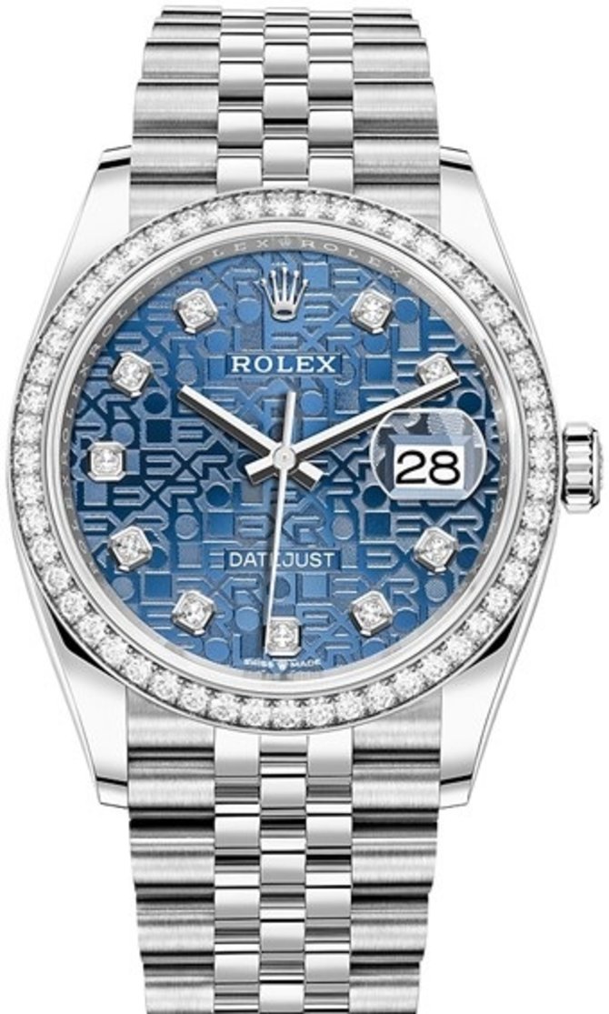 Rolex 126284rbr-0003 Datejust 36 mm Steel and White Gold