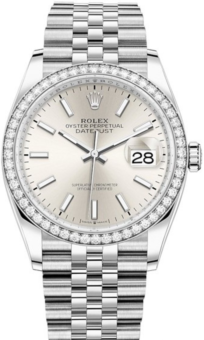 Rolex 126284rbr-0005 Datejust 36mm Steel and White Gold