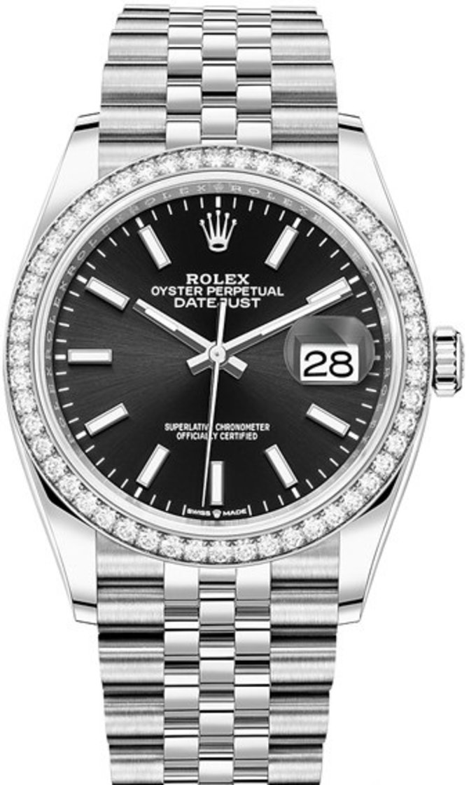 Rolex 126284rbr-0007 Datejust 36 mm Steel and White Gold