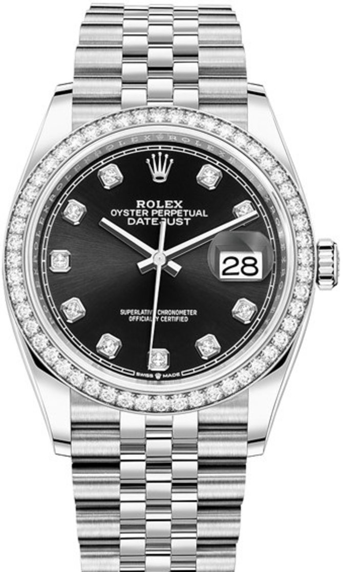 Rolex 126284rbr-0019 Datejust 36mm Steel and White Gold