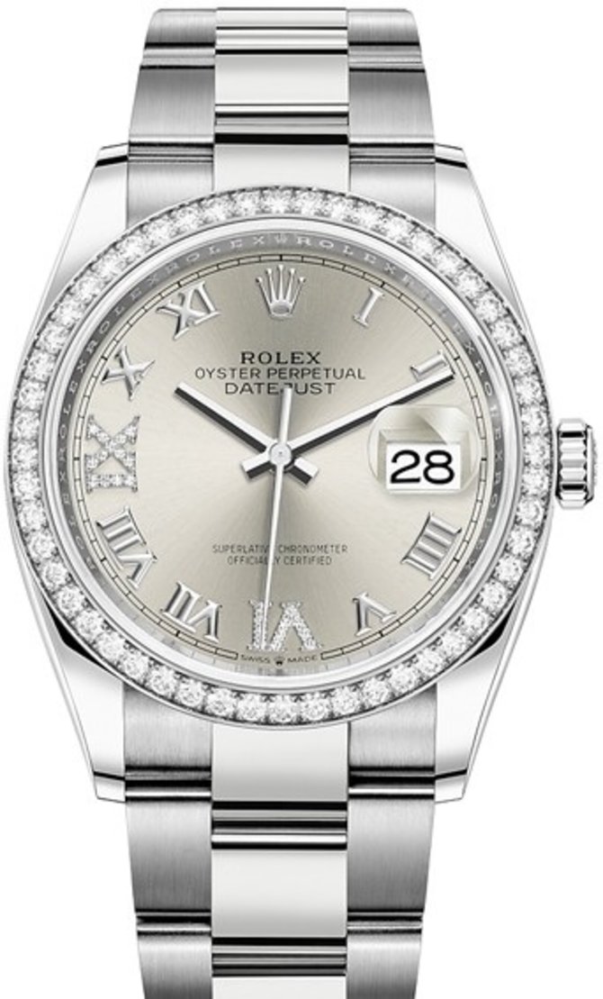 Rolex 126284rbr-0022 Datejust 36mm Steel and White Gold
