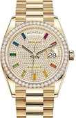 Rolex Day-Date 128348rbr-0030 36 mm Yellow Gold