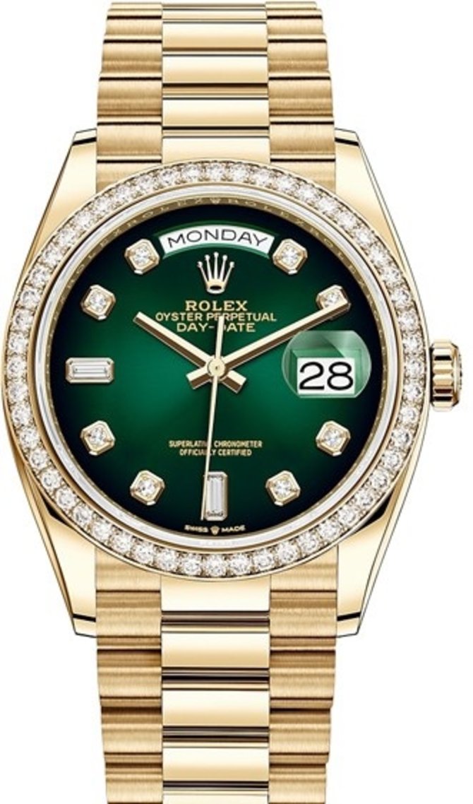 Rolex 128348rbr-0035 Day-Date 36 mm Yellow Gold