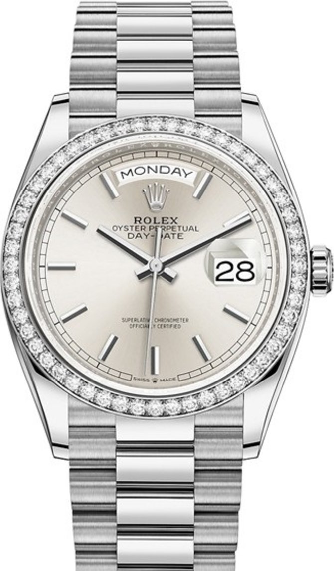 Rolex 128349rbr-0001 Day-Date 36 mm White Gold