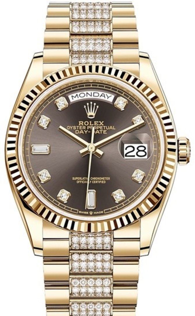 Rolex 128238-0024 Day-Date 36 mm Yellow Gold