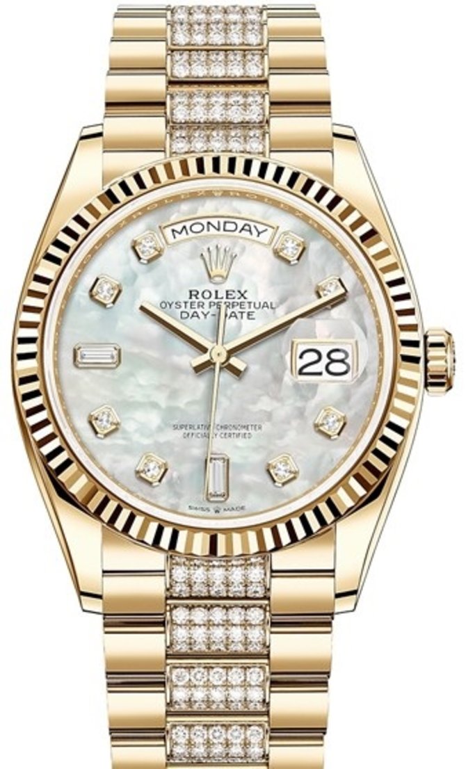 Rolex 128238-0032 Day-Date 36 mm Yellow Gold