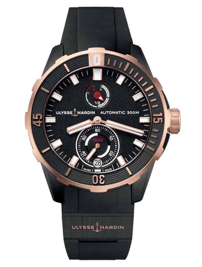 Ulysse Nardin 1185-170-3/BLACK Maxi Marine Diver Chronometer