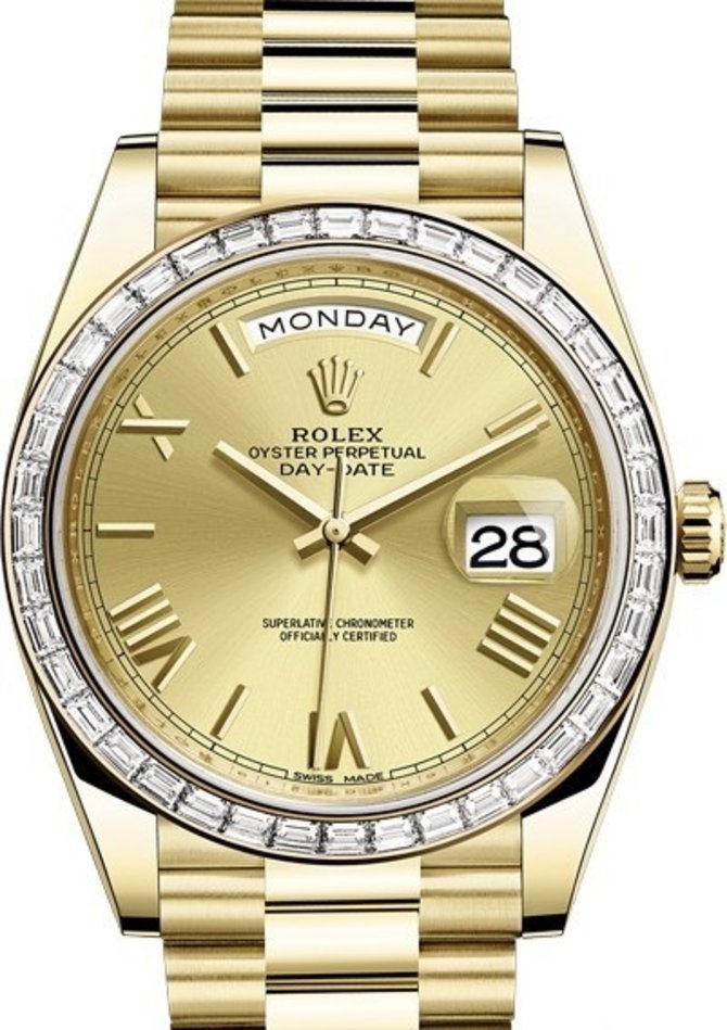 Rolex 228398TBR-0003 Day-Date 40 mm Yellow Gold