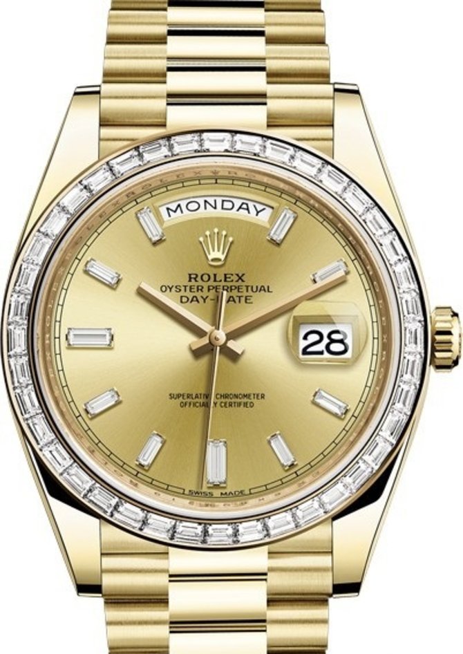 Rolex 228398TBR-0002 Day-Date 40 mm Yellow Gold