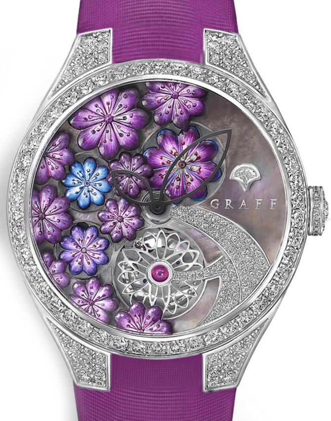 Graff MGFA37WGSLDMPT Jewellery Watches Technical Floral Automatic