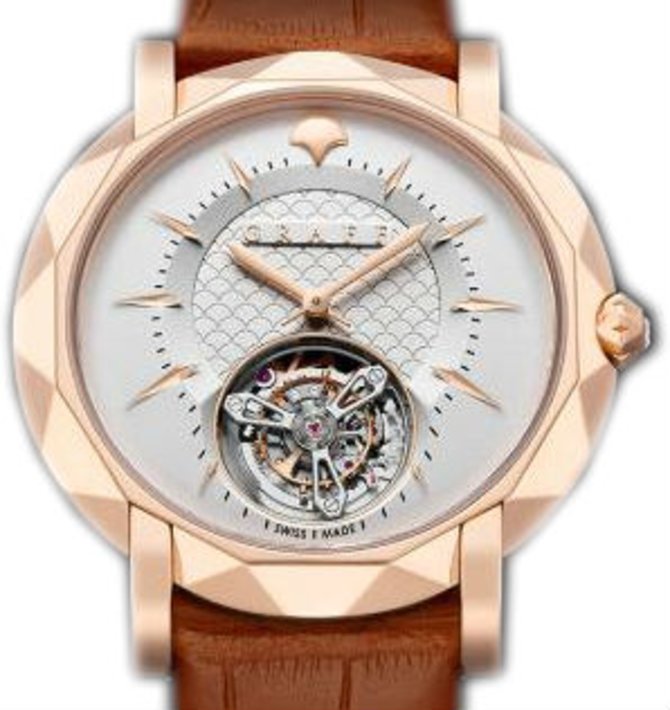 Graff Rose Gold With White Dial GraffStar Technical Ultra Flat