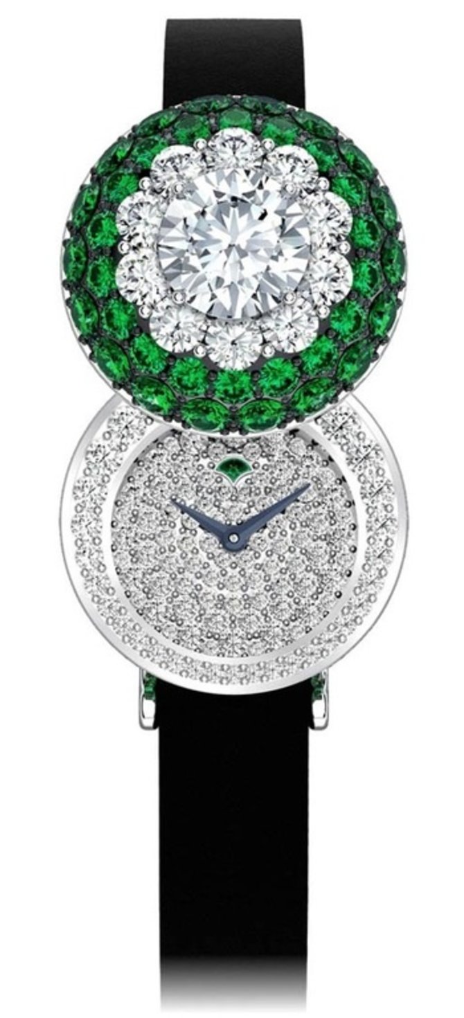 Graff Halo secret watch Emerald&Diamond Jewellery Watches 20 mm