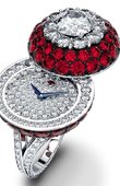 Graff Jewellery Watches Halo Secret Ring Watch Ruby&Diamond White Gold